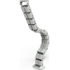 Resim Ksi Design Masa Altı Omurga Kablo Kanalı-Gri 