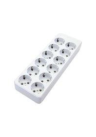 Resim De-pa 12'li Topraklı Grup Priz Kablosuz 12100 