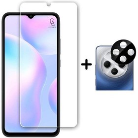 Resim Xiaomi Redmi 14c Temperli Cam Ekran Koruyucu Ve Kamera Lens Koruyucu Seti 