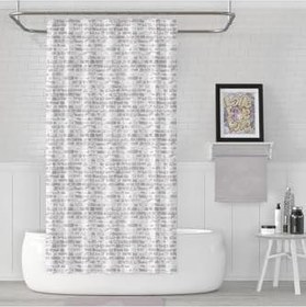 Resim Tropik Home Kahverengi Duş Perde Küflenmez Banyo Perdesi Yüksek Kalite Kumaş Küvet Perdesi 180x200cm Banyo Perde 