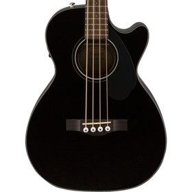 Resim Fender CB-60SCE Bass Akustik Bas Gitar - Black / Walnut 