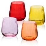 Resim Cam Su Bardağı 4 Parça 450 Ml 