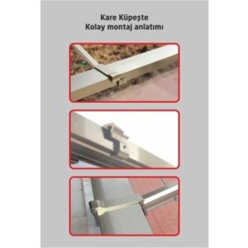 Resim İpsan Kare Küpeşte Alüminyum Balkon Çamaşırlık Kurutmalık 80 x 30 cm 