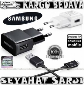 Resim Samsung Micro Usb Sarj Cihazı Data Kablo 
