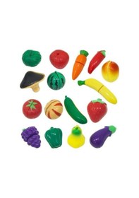 Resim Birlik Oyuncak Kesilebilen Meyve Sebze Kesme Evcilik Seti 41Parça 