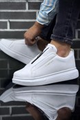 Resim Yüksek Taban Fermuar Detaylı Casual Sneaker Tarz Erkek Ayakkabı 