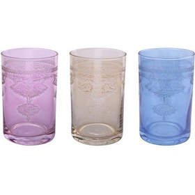 Resim Lıvıano Kahve Yanı Su Bardağı Kısa 6 Parça Armoni 3 Renk Asorti M 