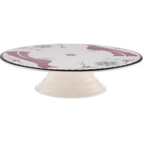 Resim Karaca Paye Selçuklu Serisi Kuşlu Ayaklı Porselen Kek Standı 32 cm 