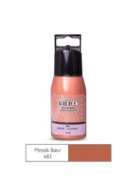 Resim Artdeco Metalik Boyutlu Boncuk Boya 683 Bakır 