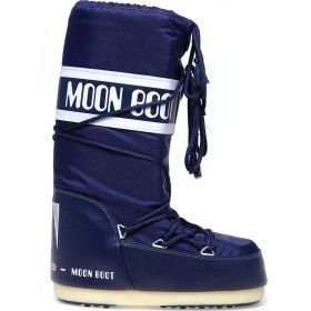 Resim Moon Boot Kadın Kar Botu Mavi Kauçuk Taban Bağcıklı Su Geçirmez Özellikli Kışlık Ayakkabı 14004400 
