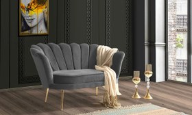 Resim İnci Gri Çay Seti İkili Koltuk (Salon,Balkon,Cafe,Ofis) 
