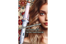 Resim Shibowavy 32 mm Kalın Su Dalgası Otomatik Saç Maşası Seramik Malzeme ile 3 Isı Kademesi 