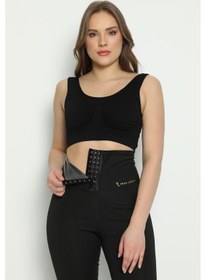 Resim Ultra Yüksek Bel Sauna Agraflı Termal Tayt 13-14 