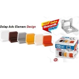Resim Made Dolap Aski Elemani Extra Saç Kalinliğı 1,20 Mm Beyaz 250 Adet 