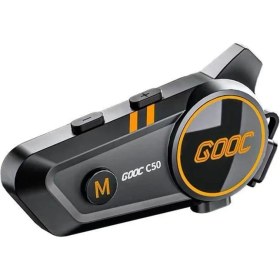 Resim Motonet C50 Motosiklet Intercom Kask Kulaklık 1500 Mah Rgb Işıklı Bluetooth Kulaklık IP67 