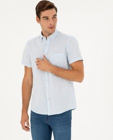 Resim Pierre Cardin Erkek Buz Mavisi Gömlek Kısa Kollu 50284166-vr095 Buz Mavisi 