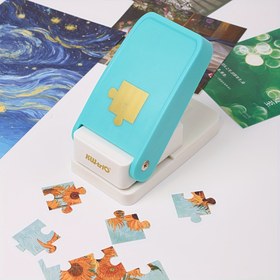 Resim 1 Adet Yapboz Yapıcı DIY Fotoğraf & Desen Delgeç - Dayanıklı ABS Plastik ve Paslanmaz Çelik Bıçaklar, Sanat Projeleri için Pürüzsüz Kesim, Hediye, Ofis & Okul Malzemeleri, Eğitici Araç, Entegre Sap Tasarımı, Keskin Kesim Aleti, Kompakt Tasarım, Sağlam Yapı 