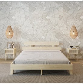 Resim Lotus New Frezya Model Doğal Çam Ahşap Karyola-5 90 x 190 