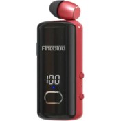 Resim Fineblue F580 Dijital Göstergeli Makaralı Titreşimli Bluetooth Kulaklık Kırmızı 