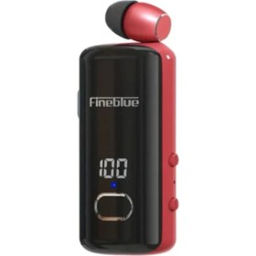 Resim Fineblue F580 Dijital Göstergeli Makaralı Titreşimli Bluetooth Kulaklık Kırmızı 