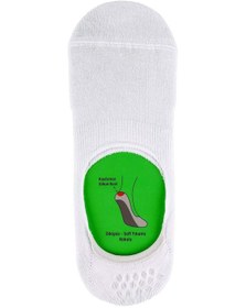 Resim Jiber Erkek Bambu Babet Çorap 7001- 6 Adet Beyaz 