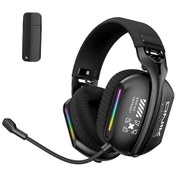Resim Reedark Onıkuma Gt808 Rgb Işık Efektli Kablosuz Oyun Kulaklığı - Bluetooth 5.3, 2.4g Düşük Gecikme, Gürültü Önleme 