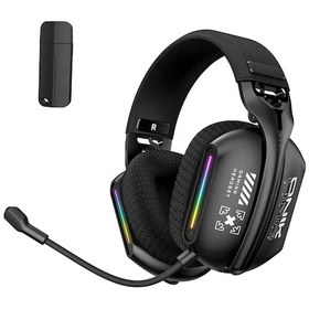 Resim Reedark Onıkuma Gt808 Rgb Işık Efektli Kablosuz Oyun Kulaklığı - Bluetooth 5.3, 2.4g Düşük Gecikme, Gürültü Önleme 