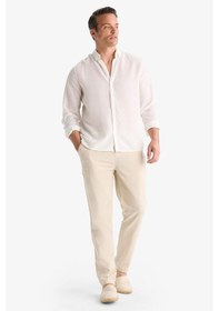Resim Defacto Jogger Fit Dar Paça Pamuklu Pantolon Z6475az25aubg766 Bej 