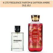 Resim K-270 Kadın Parfüm & Saffron Ambre Duş Jeli Oryantal 