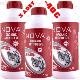 Resim Nova -40 Derece Kırmızı G12 Antifriz 1.5Litre X3 