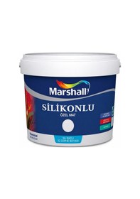Resim Marshall Silikonlu Özel Mat İç Cephe Boyası Kavak Yeli 7,5l 7.5 L 