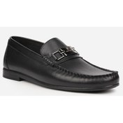 Resim Pierre Cardin 25109, Siyah Erkek Loafer Günlük Deri Ayakkabı Siyah 
