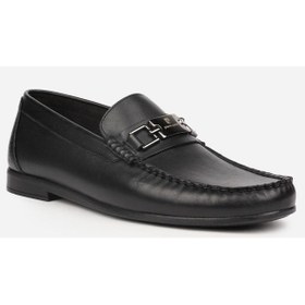 Resim Pierre Cardin 25109, Siyah Erkek Loafer Günlük Deri Ayakkabı Siyah 