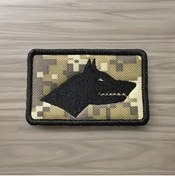 Resim Ex Patch Kamuflaj Desenli Göktürk Patch Arma 8 X 5 Cm 