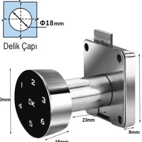 Resim Powermaster PM-26730 Çekmece Dolap Kilidi Dijital Numaralı Standart 