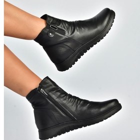 Resim Fox Shoes V324501703 Siyah Hakiki Deri Kadın Bot Siyah-hakiki Deri 