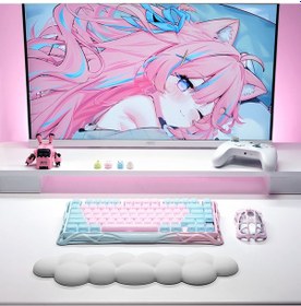 Resim Gravastar Mercury K1 Lite Mekanik Gaming Klavye Ve M1 Pro Kablosuz Optik Mouse Seti, Lumen Rose Optik 