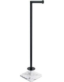 Resim Hareketli Yedek Kağıtlık Mermer Deseni-siyah 707x156x212 Mm Açık Ahşap 