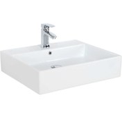 Resim Creavit Creavıt Next Set Üstü Düz Kare Lavabo 50*60 Cm Nx260cb 
