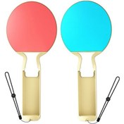 Resim Yuntech01 Switch Oled Joy-con İçin 2'li Ping-pong Raketi Seti - Abs Malzeme, Kolay Kurulum, Oyun Deneyimini Artırır Kırmızı+mavi 