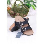 Resim Pierre Cardin 7543 Anatomik Orijinal Ürün Havuz Deniz Plaj Günlük Erkek Terlik Siyah 