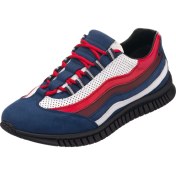 Resim Costo Shoes Amex Lacivert Büyük Numara Dana Derisi Rahat Geniş Kalıp Erkek Vip Spor Ayakkabı 