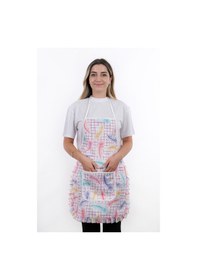 Resim Jarse Frilly İkili Paket Sıvı Geçirmez Su Geçirmez Mutfak Önlüğü Kuş Tüyü 