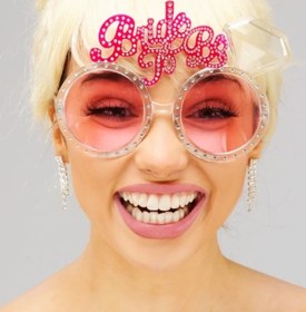 Resim artlab Art Bride To Be Bekarlığa Veda Partisi Gözlüğü Pembe Renk Lab 