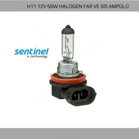 Resim SENTİNEL H11 12V 55W HALOGEN FAR VE SİS AMPÜLÜ 