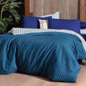Resim Sarev Dalen Fancy Çift Kişilik Lacivert Nevresim Takımı 200x220cm 