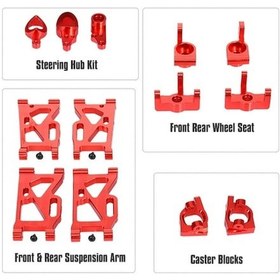 Resim Pazly Yüksek Wltoys Ve Süspansiyon Seti Rc Performanslı İçin Geeroyoo Direksiyon Araba Alüminyum 144001 Ce 