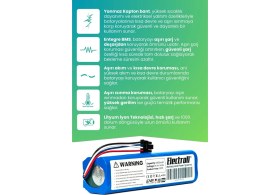 Resim Electroll Dreame Vacuum Mop F9 Uyumlu Batarya (ULTRA YÜKSEK KAPASİTE) 6400mah Pil Robot Süpürge Batarya Değişimi 