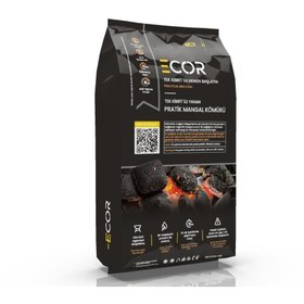 Resim Ecor Tek Kibrit ile Yanan Pratik Mangal Kömürü 1,5 kg 