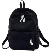 Resim Dolıty Okul Sırt Çantası Seyahat Kamp Partisi Için Siyah Siyah 